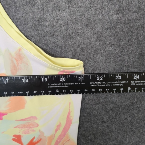 Columbia Sportswear Company Floral Tank Top XL TG Yellow Pink‎ Orange - Picture 7 of 10